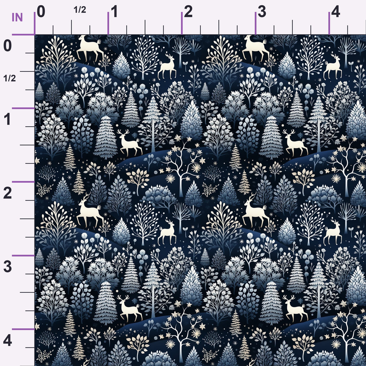Midnight Forest Pattern 11 Minky Fabric