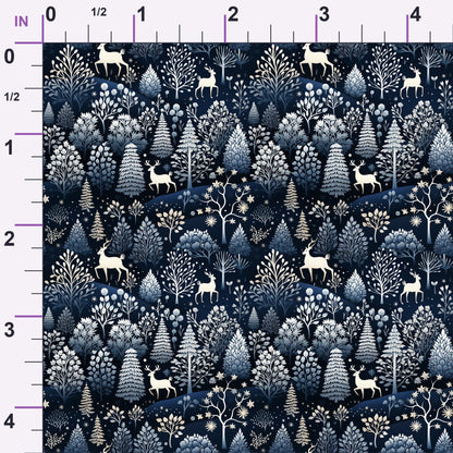 Midnight Forest Pattern 11 Minky Fabric