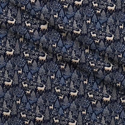 Midnight Forest Pattern 12 Minky Fabric