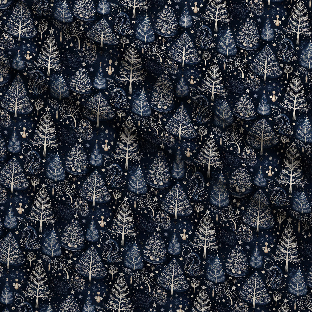 Midnight Forest Pattern 2 Minky Fabric