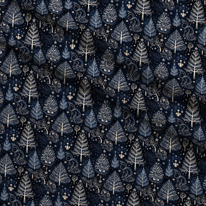 Midnight Forest Pattern 2 Minky Fabric