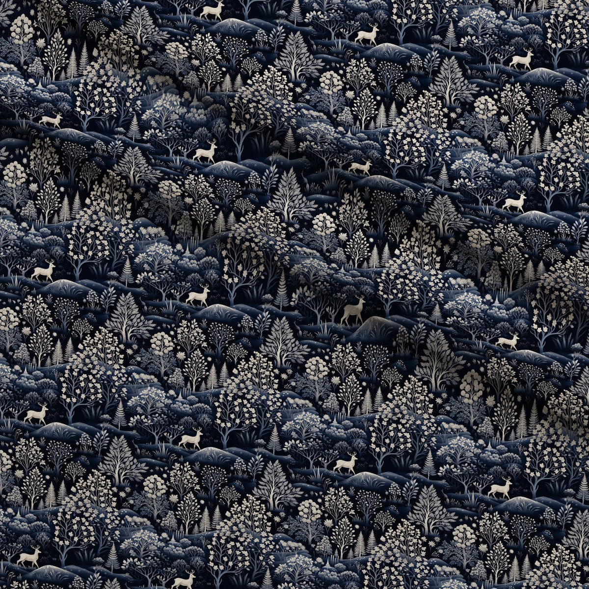 Midnight Forest Pattern 3 Minky Fabric