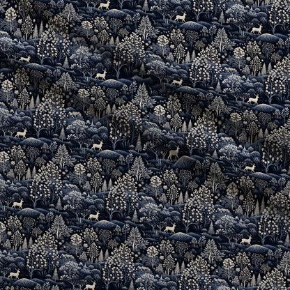 Midnight Forest Pattern 3 Minky Fabric