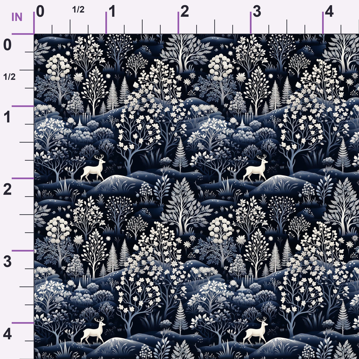 Midnight Forest Pattern 3 Minky Fabric