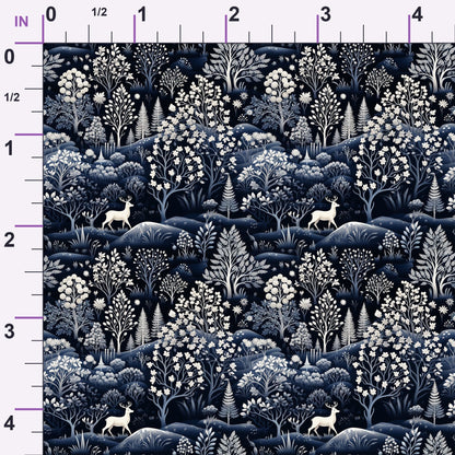 Midnight Forest Pattern 3 Minky Fabric
