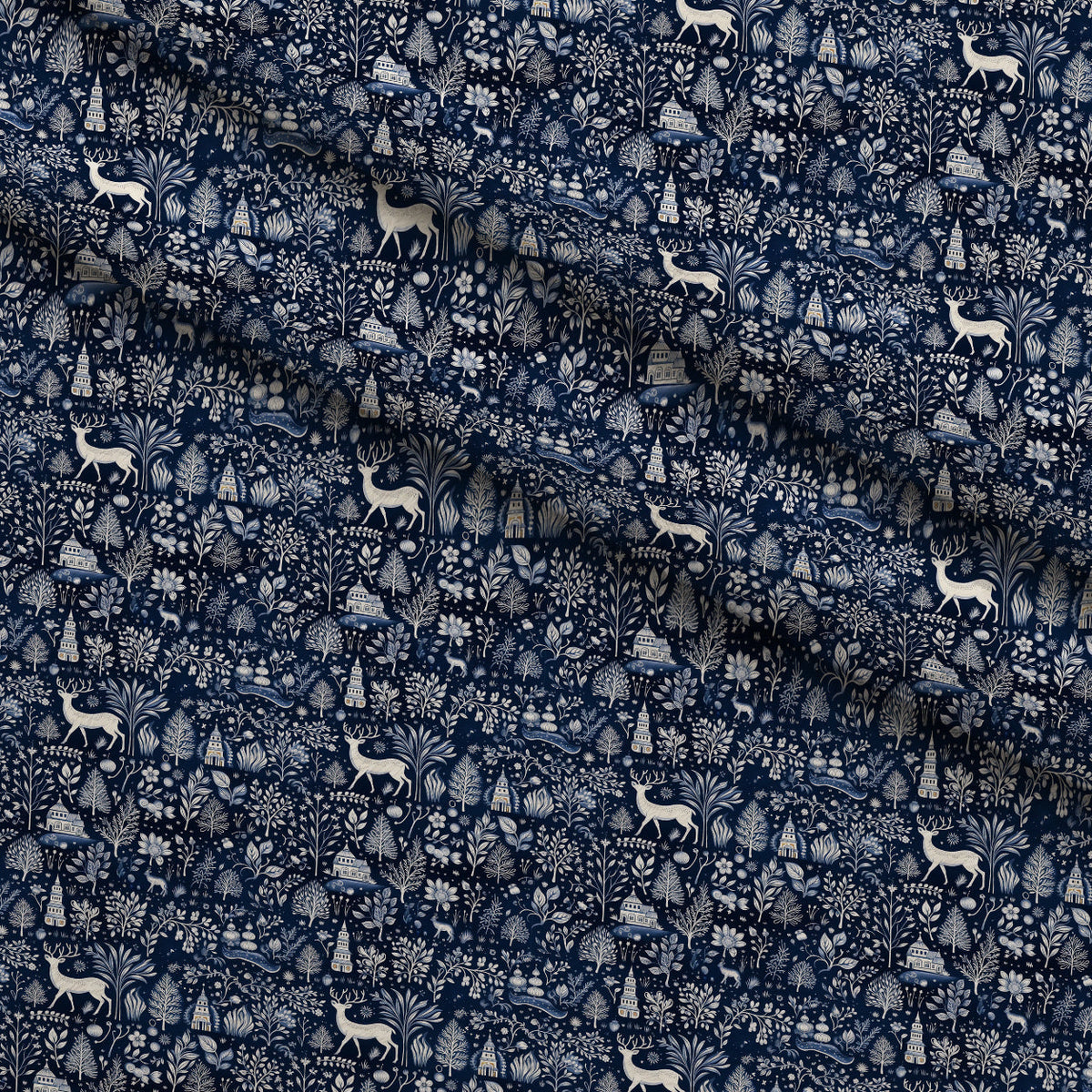 Midnight Forest Pattern 4 Minky Fabric