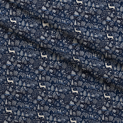 Midnight Forest Pattern 4 Minky Fabric
