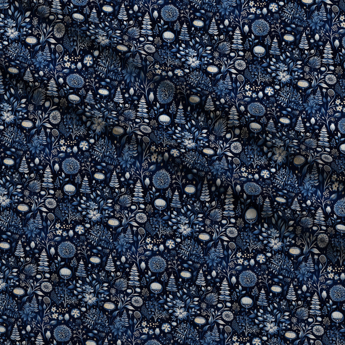 Midnight Forest Pattern 5 Minky Fabric