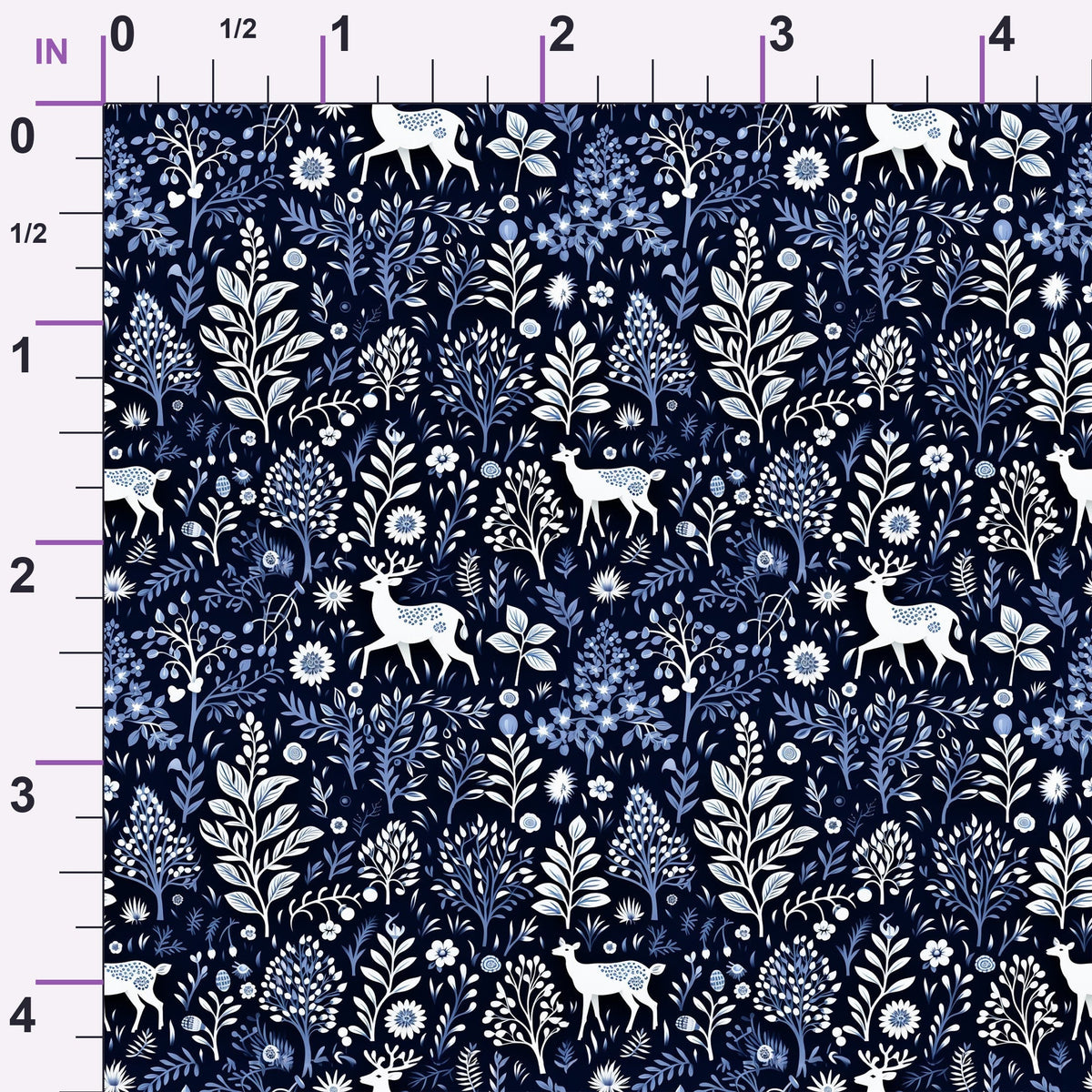 Midnight Forest Pattern 7 Minky Fabric