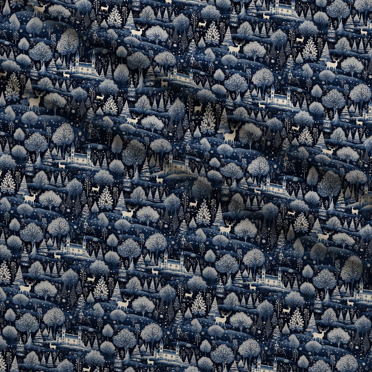 Midnight Forest Pattern 8 Minky Fabric