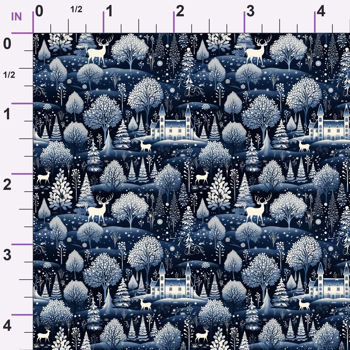 Midnight Forest Pattern 8 Minky Fabric