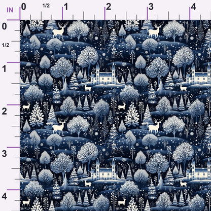 Midnight Forest Pattern 8 Minky Fabric