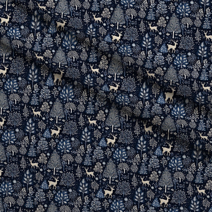 Midnight Forest Pattern 9 Minky Fabric