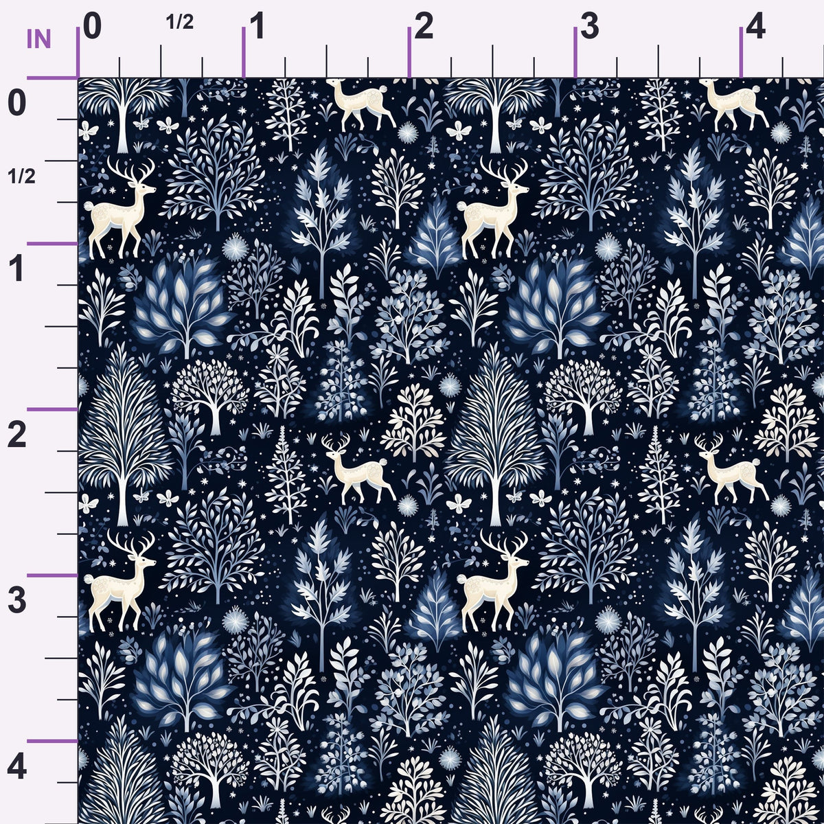 Midnight Forest Pattern 9 Minky Fabric