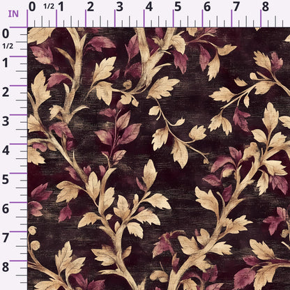 Midnight Harvest Garden Pattern 12 Minky Fabric