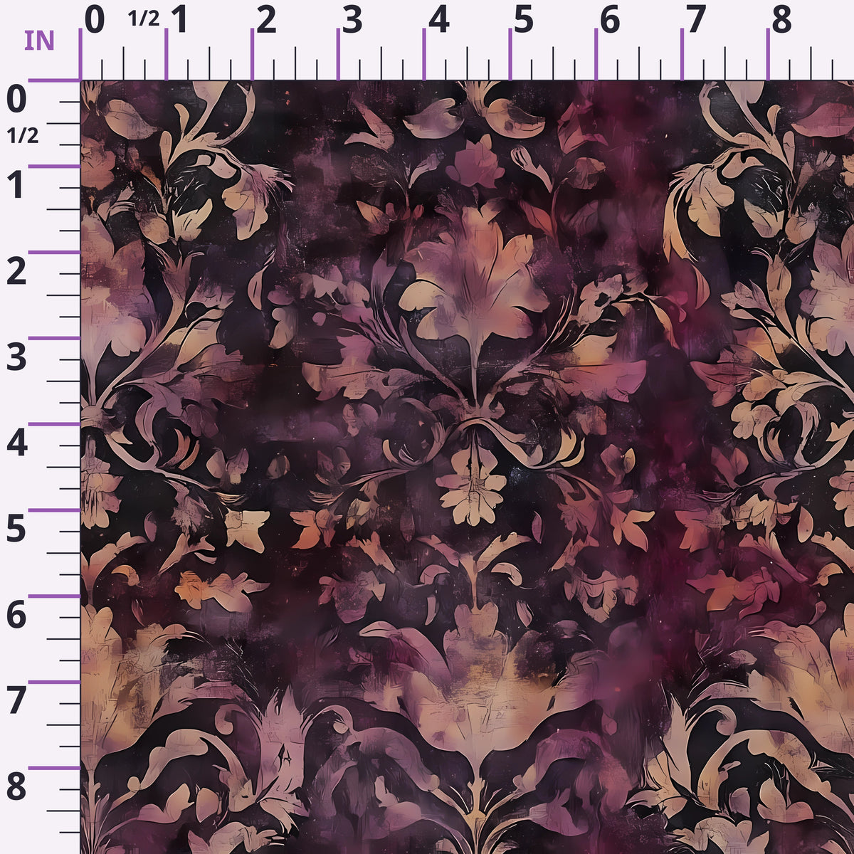 Midnight Harvest Garden Pattern 14 Minky Fabric