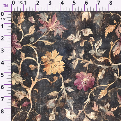 Midnight Harvest Garden Pattern 15 Minky Fabric