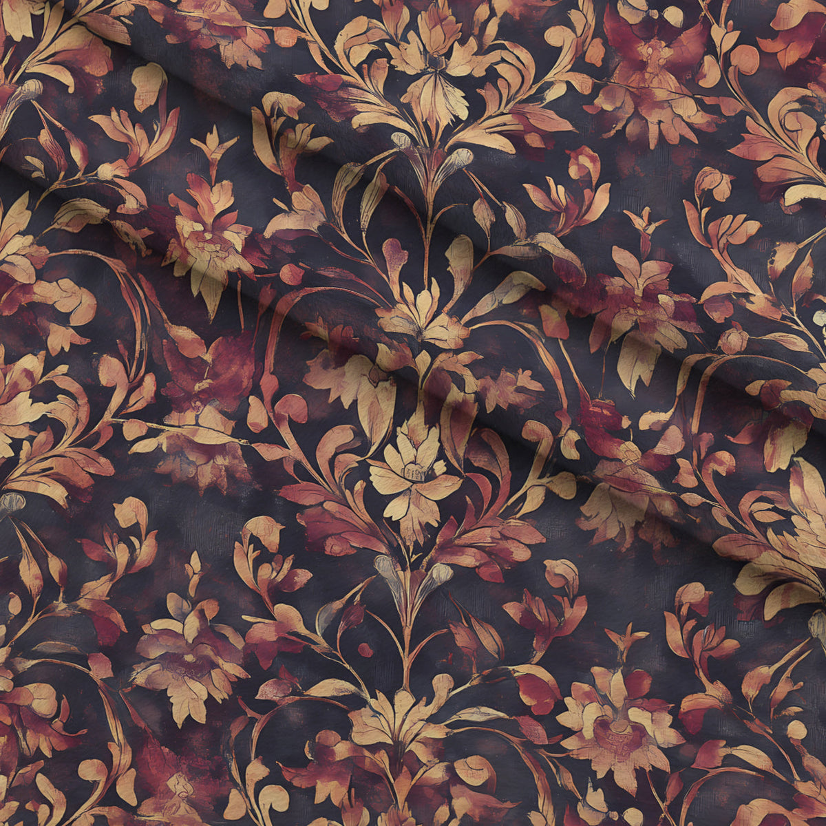Midnight Harvest Garden Pattern 19 Minky Fabric