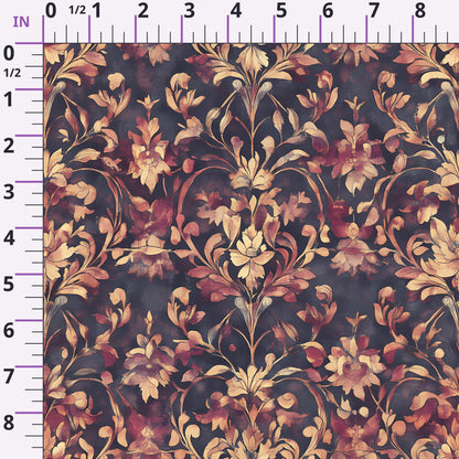 Midnight Harvest Garden Pattern 19 Minky Fabric