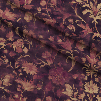 Midnight Harvest Garden Pattern 2 Minky Fabric