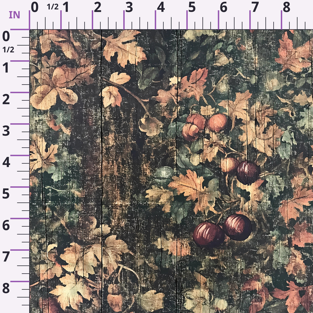 Midnight Harvest Garden Pattern 21 Minky Fabric