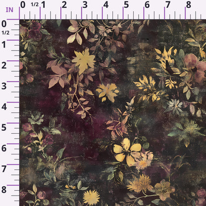 Midnight Harvest Garden Pattern 4 Minky Fabric