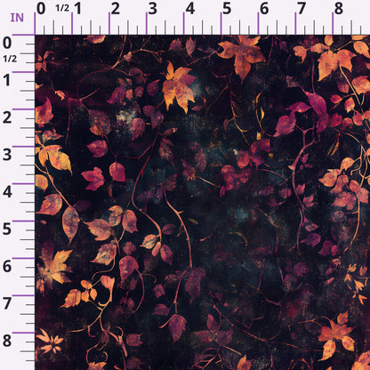 Midnight Harvest Garden Pattern 6 Minky Fabric