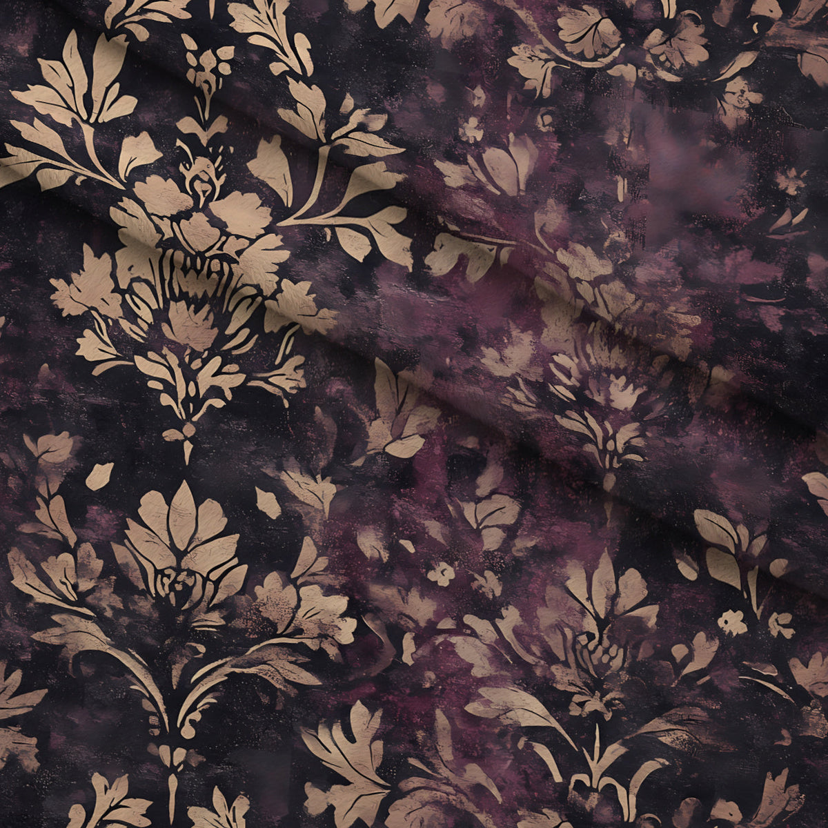 Midnight Harvest Garden Pattern 8 Minky Fabric