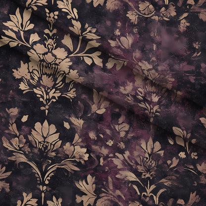 Midnight Harvest Garden Pattern 8 Minky Fabric
