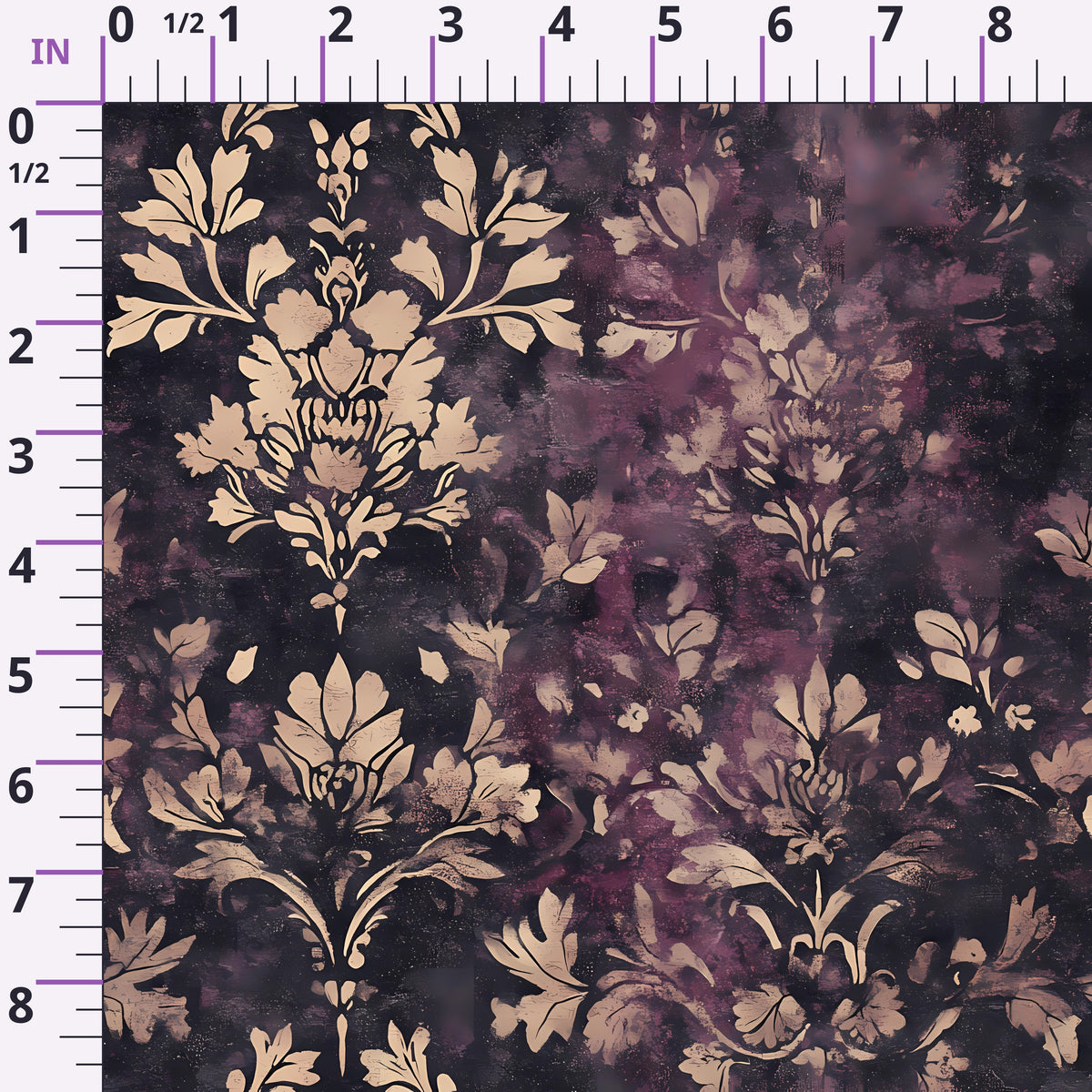 Midnight Harvest Garden Pattern 8 Minky Fabric