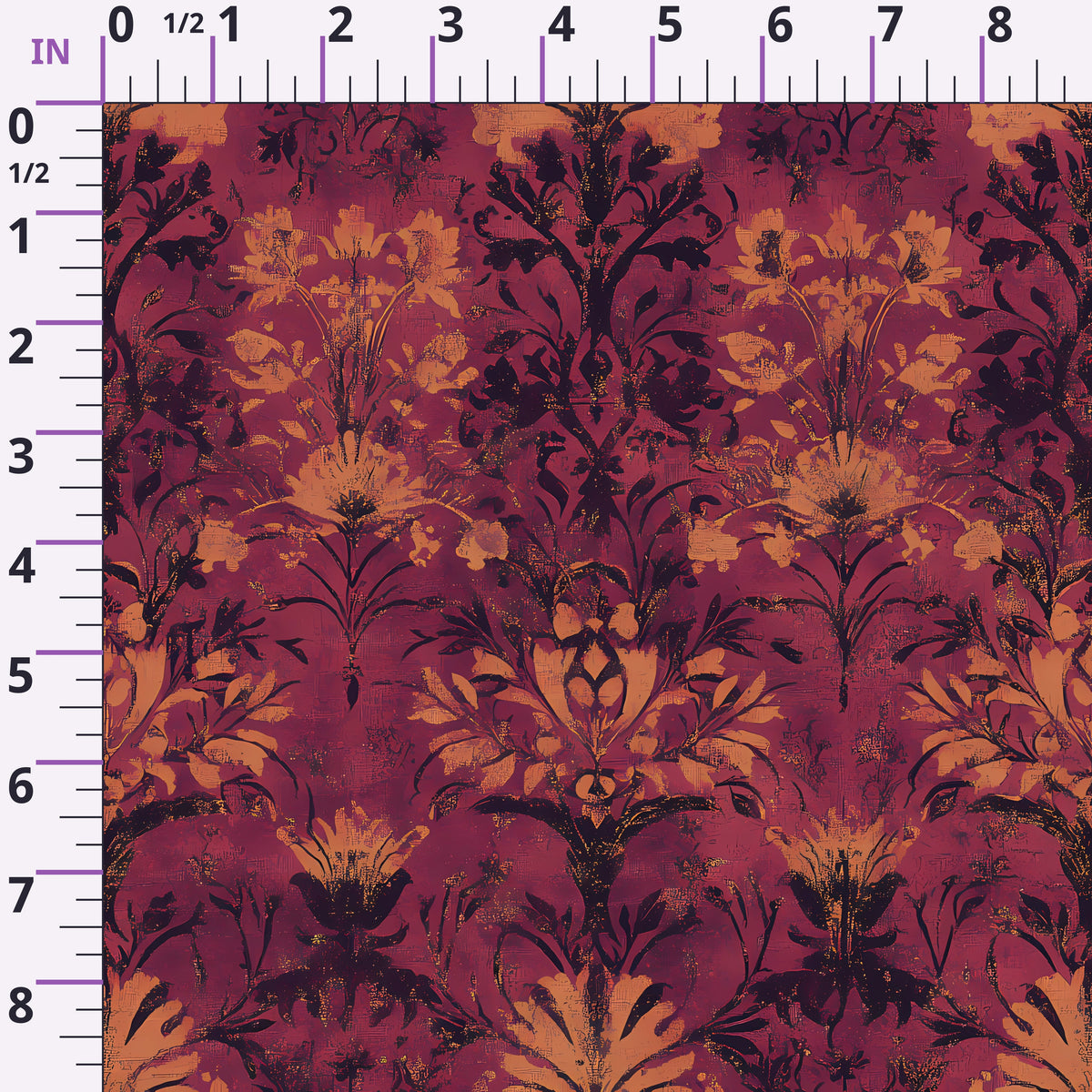 Midnight Harvest Garden Pattern 9 Minky Fabric