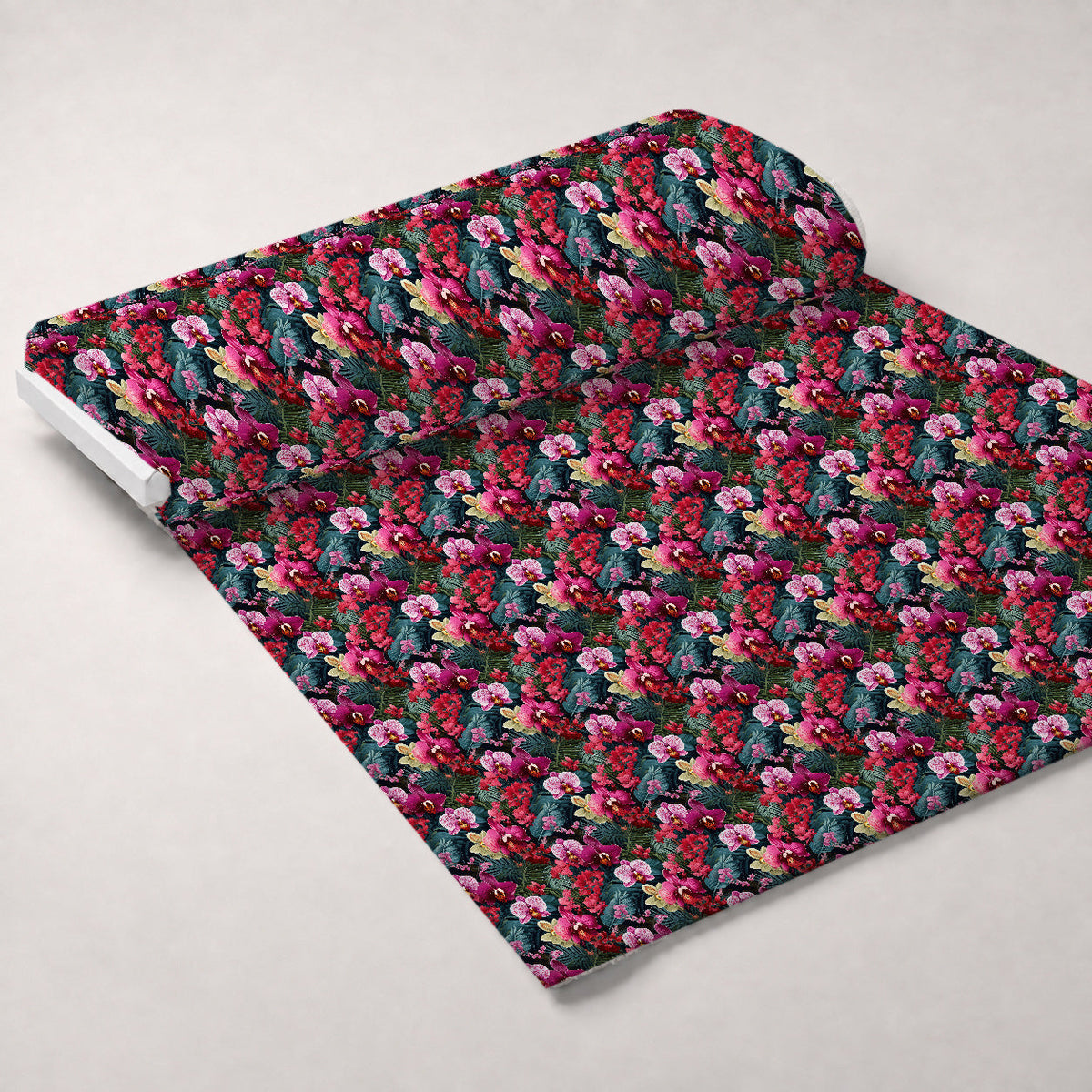 Midnight Jungle Blooms Pattern 3 Minky Fabric
