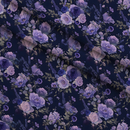 Midnight Lavender Pattern 11 Minky Fabric