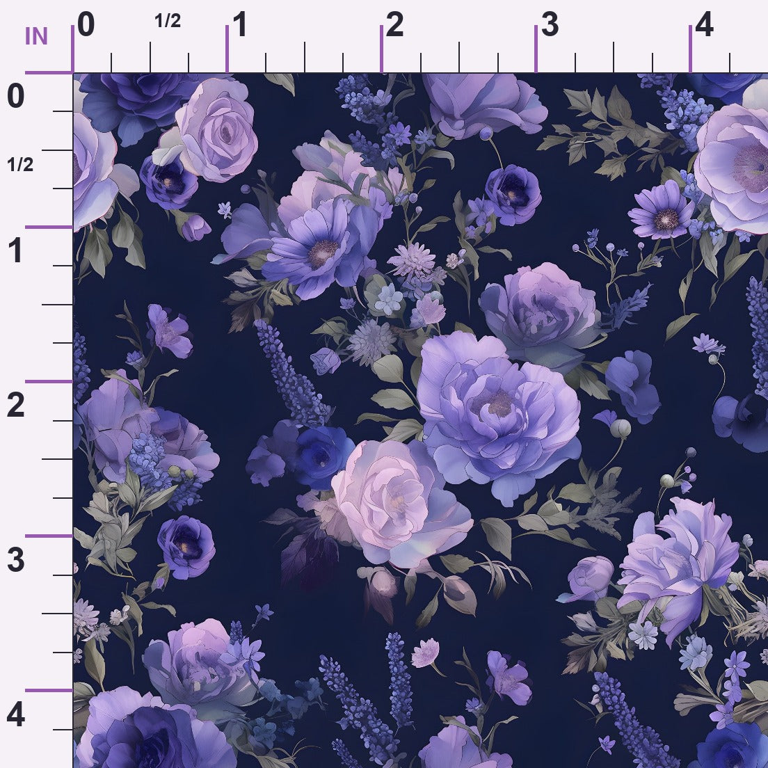 Midnight Lavender Pattern 11 Minky Fabric