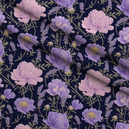 Midnight Lavender Pattern 13 Minky Fabric