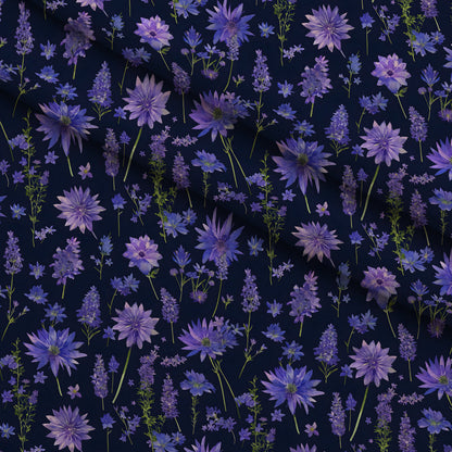 Midnight Lavender Pattern 14 Minky Fabric