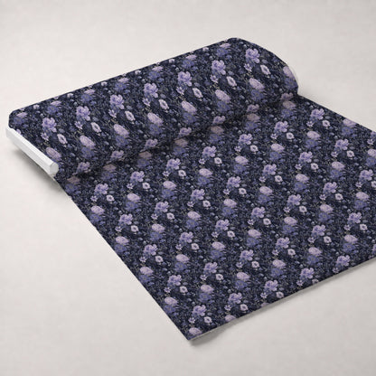 Midnight Lavender Pattern 4 Minky Fabric