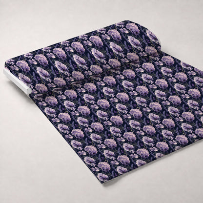 Midnight Lavender Pattern 5 Minky Fabric