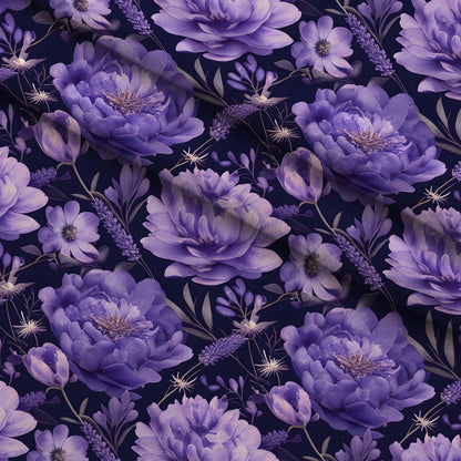 Midnight Lavender Pattern 6 Minky Fabric