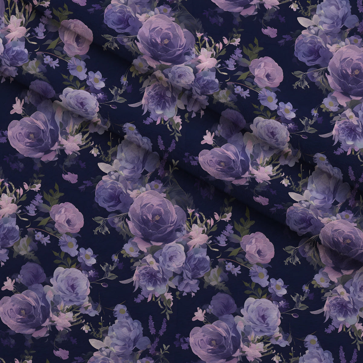 Midnight Lavender Pattern 7 Minky Fabric