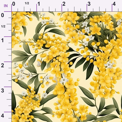 Midnight Mimosa Pattern 1 Minky Fabric