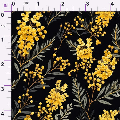 Midnight Mimosa Pattern 10 Minky Fabric