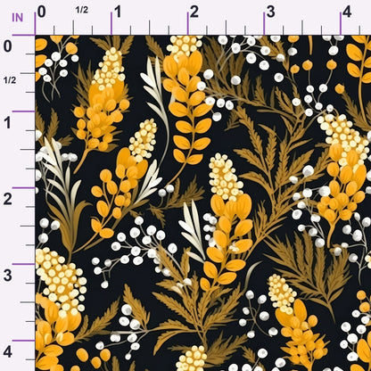 Midnight Mimosa Pattern 12 Minky Fabric