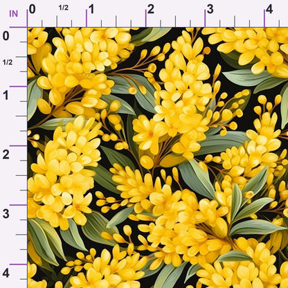 Midnight Mimosa Pattern 3 Minky Fabric