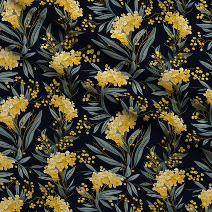 Midnight Mimosa Pattern 5 Minky Fabric