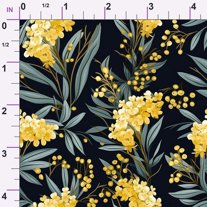 Midnight Mimosa Pattern 5 Minky Fabric