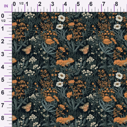 Midnight Monarchs Pattern 5 Minky Fabric