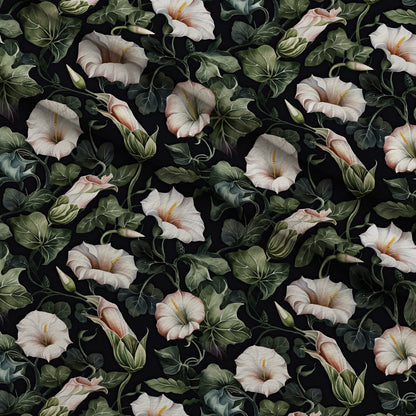 Midnight Moonflowers Pattern 11 Minky Fabric