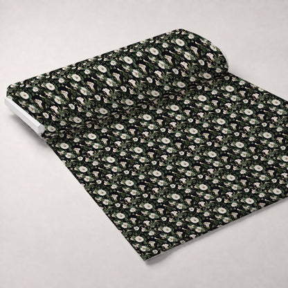 Midnight Moonflowers Pattern 3 Minky Fabric