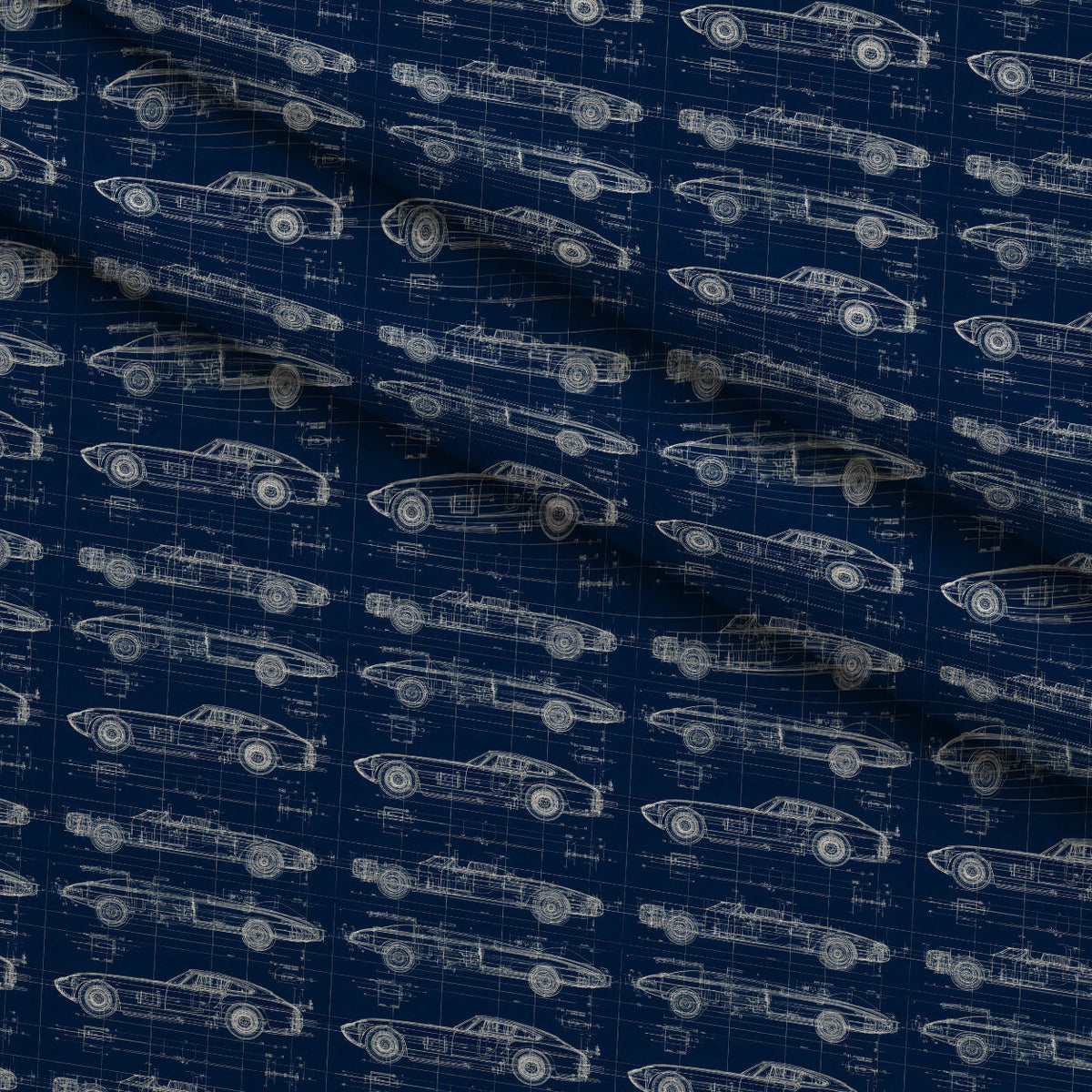 Midnight Motorworks Pattern 1 Minky Fabric
